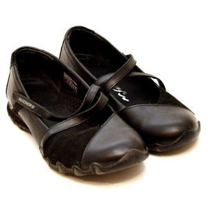 Skechers Bikers Get Up Mary Jane Shoes Leather 7